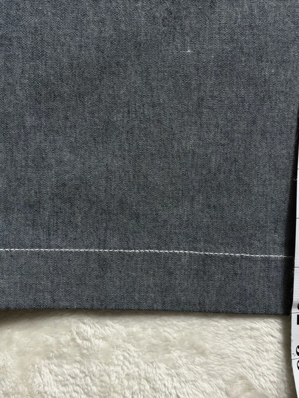 J.Crew 770 Straight Fit Pants Mens 35x32 Blue Chambray Stretch Chino Trousers
